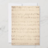 ベビー素朴ズブレスフローラジャーミュージカル結婚 招待状 (裏面)