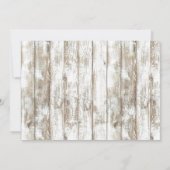 ベビー素朴ズブレスフローラジャールウッドブライダルシャワー 招待状 (裏面)