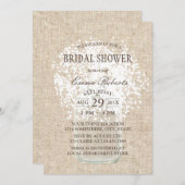 ベビー素朴ズブレスメイソンジャーブライダルシャワー 招待状 (正面/裏面)