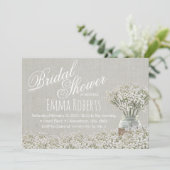 ベビー素朴ズブレスメイソンジャーブライダルシャワー 招待状 (スタンド正面)