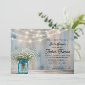 ベビー素朴ズブレスメイソンジャーブライダルシャワー 招待状 (スタンド正面)