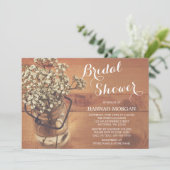 ベビー素朴ズブレスメイソンジャールウッドブライダルシャワー 招待状 (スタンド正面)