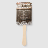 ベビー素朴ズブレスライト結婚式 プログラム ハンドファン (正面)