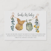 ベビー素朴ボホベイビーシャワー用の本 エンクロージャーカード (正面)