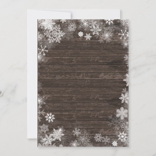 ベビー素朴外の赤ちゃんシャワーが冷たい 招待状 (裏面)