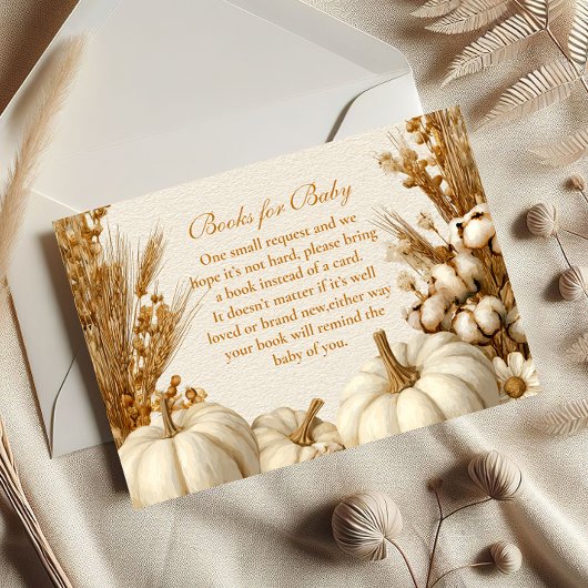 ベビー素朴用のホワイトカボチャの本 エンクロージャーカード