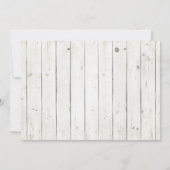 ベビー素朴男女兼用シャワー招待状 招待状 (裏面)