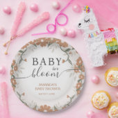 ベビー素朴開花デイジーシャワー ペーパープレート (パーティー)