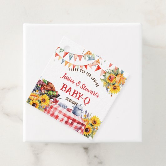 ベビー素朴-Qバーベキューピクニックサンフラワーサンフラワーありがとう フェイバータグ (インサイチュ)