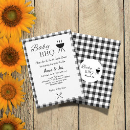 ベビー素朴BBQカップルベビーシャワー招待状 招待状