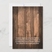 ベビー素朴Q BBQベビーシャワー招待状 招待状 (裏面)