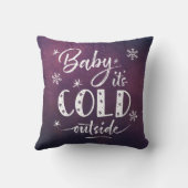 ベビー紫の外は寒グラデーション クッション (裏面)