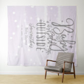 ベビー紫外の冷たい赤ちゃんシャワー背景 タペストリー (インサイチュ(横))