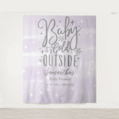 ベビー紫外の冷たい赤ちゃんシャワー背景 タペストリー (正面)