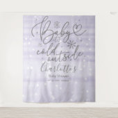 ベビー紫外の冷たい赤ちゃんシャワー背景 タペストリー (正面)