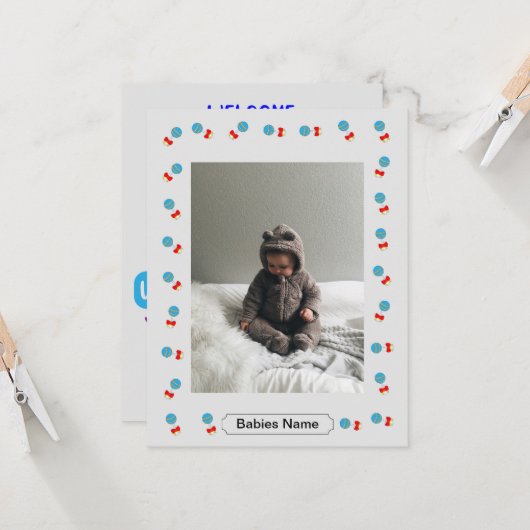 ベビー紹介カード (正面/裏面インサイチュ)