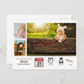 ベビー統計フォトコラージュの発表アイモダンコン ポストカード (正面/裏面)