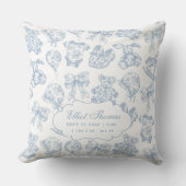 ベビー統計ブルートワール子供部屋 クッション (正面)