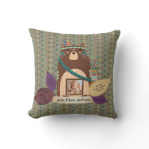 ベビー統計マイルストーンピロー – Woodland Animals