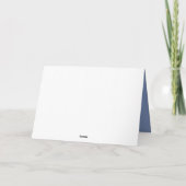 ベビー統計BOYの誕生発表写真コラージュ カード (裏面)