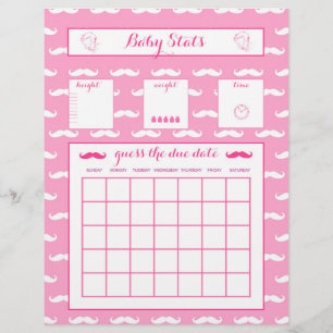 ベビー統計Guess The Due Date Baby Showerゲーム
