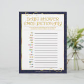 ベビー絵文字[ゴールデンブルー] レターヘッド (スタンド正面)