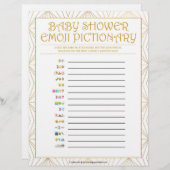 ベビー絵文字[ゴールデンライン] レターヘッド (正面/裏面)