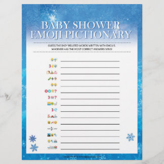 ベビー絵文字[スノーブルー] レターヘッド