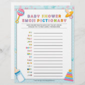 ベビー絵文字[ベビーの基本青] レターヘッド (正面/裏面)