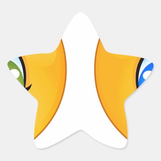 ベビー絵文字 星シール (正面)