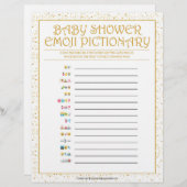 ベビー絵文字[金色の輝き] レターヘッド (正面/裏面)