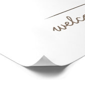 ベビー署名ツリー – 大 – 青 ポスター (角)