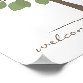 ベビー署名ツリー – 黄色 ポスター (角)