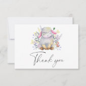 ベビー羊 – サンキューカード (正面)