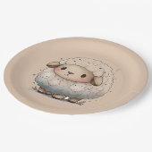 ベビー羊 ペーパープレート (アングル)