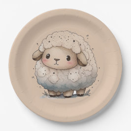 ベビー羊 ペーパープレート