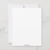 ベビー考えフクロウ「お前の！」ノートカードバック空白の サンキューカード (裏面)