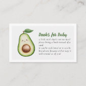 ベビー聖グアカモレかわいい赤ちゃんシャワーのための本 エンクロージャーカード (正面)