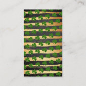 ベビー聖パトリックの日の赤ちゃんシャワー予約リクエスト エンクロージャーカード (裏面)