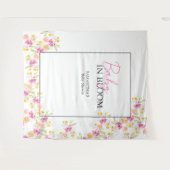 ベビー背景の開花 タペストリー (正面(横))