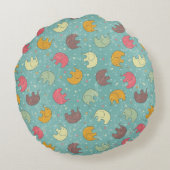 ベビー背景 ラウンドクッション (裏面)