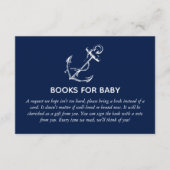 ベビー航海のいかり赤ちゃんシャワー エンクロージャーカード (正面)