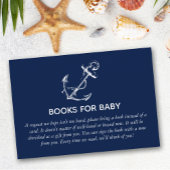 ベビー航海のいかり赤ちゃんシャワー エンクロージャーカード