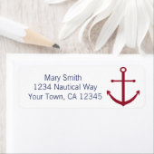 ベビー航海のシャワーいかり住所 シール (インサイチュ)