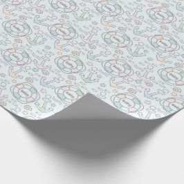 ベビー航海のシャワーラッピング紙 ラッピングペーパー