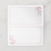 ベビー航海のシャワー座席表 | ピンクの水色 プレイスカード (外部開封)