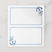 ベビー航海のシャワー座席表 | 水色（青） プレイスカード (外部開封)