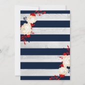 ベビー航海のシャワー招待状 – セーラーテーマ 招待状 (裏面)