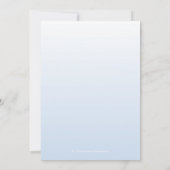 ベビー航海のシャワー招待状 招待状 (裏面)