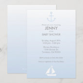 ベビー航海のシャワー招待状 招待状 (正面/裏面)